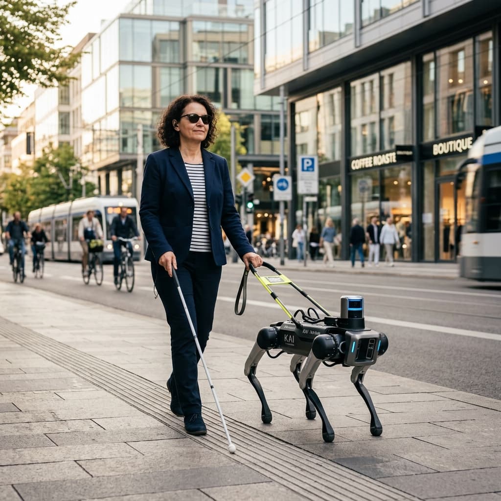 Il prototipo di cane robot guida per persone non vedenti