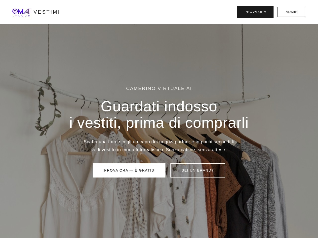 Schermata di Vestimi